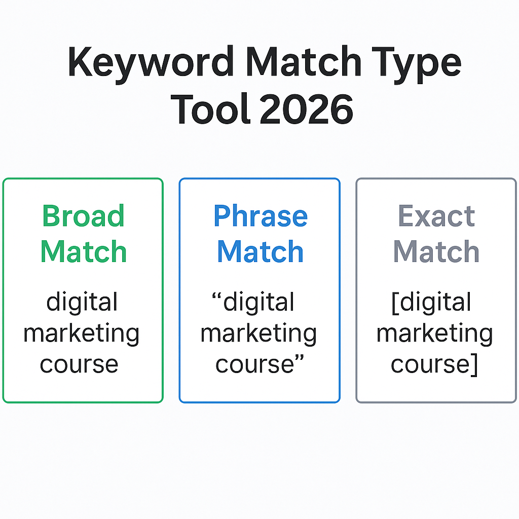 keyword match type tool